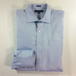 Tommy Hilfiger Blue Dress Shirt Mens 16.5/32-33
